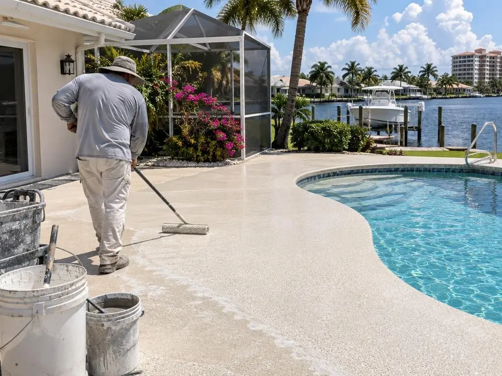 Pool Deck Resurfacing in Fort Myers, FL
